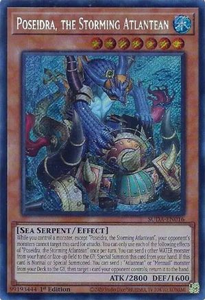 Poseidra, the Storming Atlantean (SUDA-EN016) - Supreme Darkness Secret Rare 1st Edition