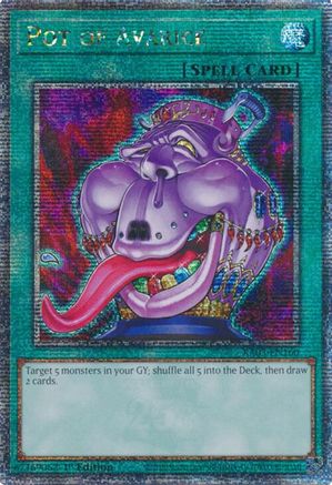 Pot of Avarice (Quarter Century Secret Rare) (RA03-EN160) - Quarter Century Bonanza Quarter Century Secret Rare 1st Edition