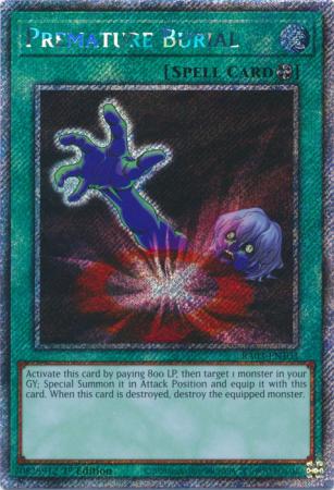 Premature Burial (Platinum Secret Rare) (RA03-EN103) - Quarter Century Bonanza Platinum Secret Rare 1st Edition