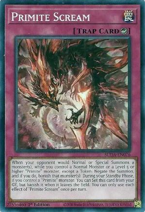 Primite Scream (SUDA-EN076) - Supreme Darkness Common / Short Print 1st Edition
