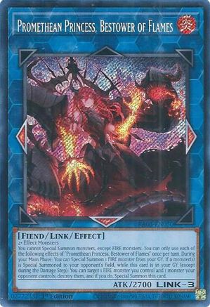 Promethean Princess, Bestower of Flames (Secret Rare) (RA03-EN050) - Quarter Century Bonanza Secret Rare 1st Edition