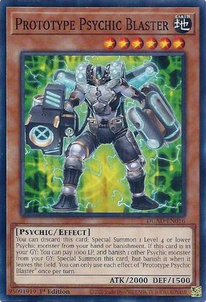 Prototype Psychic Blaster (DUAD-EN016) - Duelist's Advance Common / Short Print 1st Edition