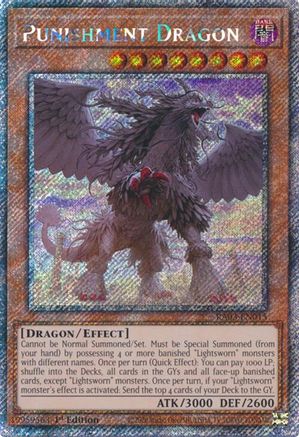 Punishment Dragon (Platinum Secret Rare) (RA03-EN015) - Quarter Century Bonanza Platinum Secret Rare 1st Edition