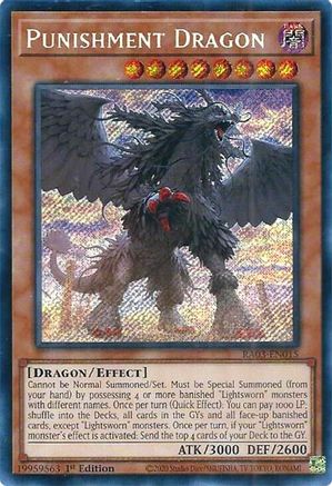 Punishment Dragon (Secret Rare) (RA03-EN015) - Quarter Century Bonanza Secret Rare 1st Edition