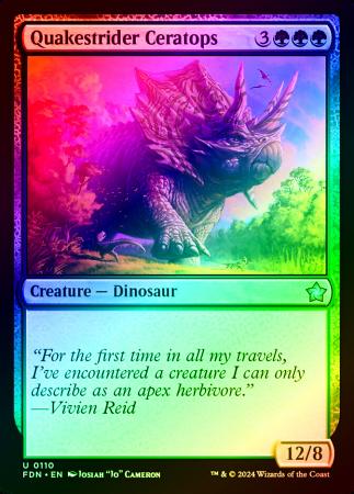 Quakestrider Ceratops - 0110 - Foil