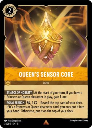 Queen's Sensor Core - 031/204 - Rare Cold Foil