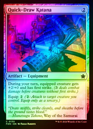 Quick-Draw Katana - 0130 - Foil