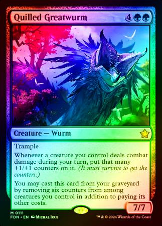 Quilled Greatwurm - 0111 - Foil