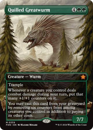 Quilled Greatwurm (Borderless) - 0339