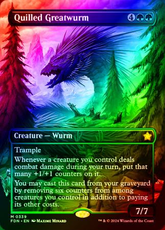 Quilled Greatwurm (Borderless) - 0339 - Foil