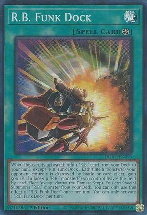 R.B. Funk Dock (DUAD-EN095) - Duelist's Advance Super Rare 1st Edition