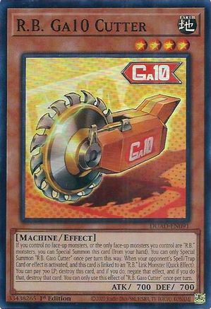 R.B. Ga10 Cutter (DUAD-EN091) - Duelist's Advance Super Rare 1st Edition