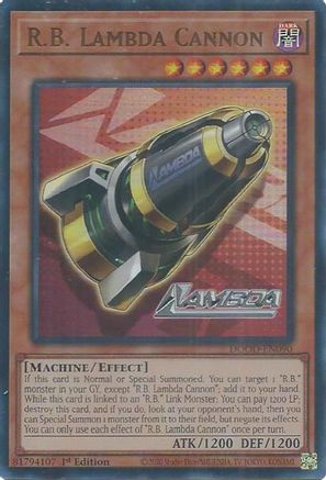 R.B. Lambda Cannon (DOOD-EN090) - Doom of Dimensions Ultra Rare 1st Edition
