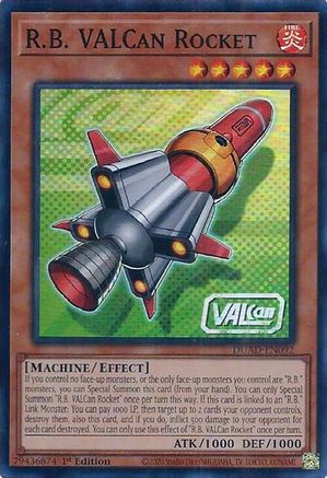 R.B. VALCan Rocket (DUAD-EN092) - Duelist's Advance Super Rare 1st Edition