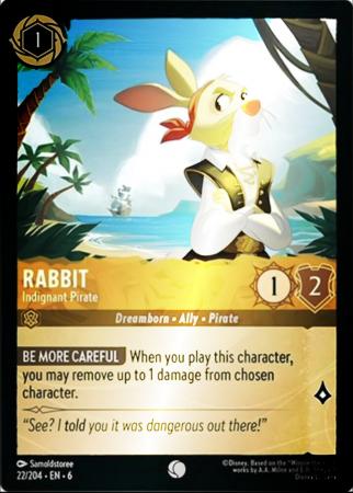 Rabbit - Indignant Pirate - 22/204 - Common Cold Foil
