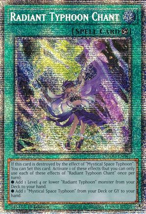 Radiant Typhoon Chant (Starlight Rare) (DOOD-EN061) - Doom of Dimensions Starlight Rare 1st Edition