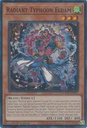 Radiant Typhoon Eldam (DOOD-EN013) - Doom of Dimensions Super Rare 1st Edition
