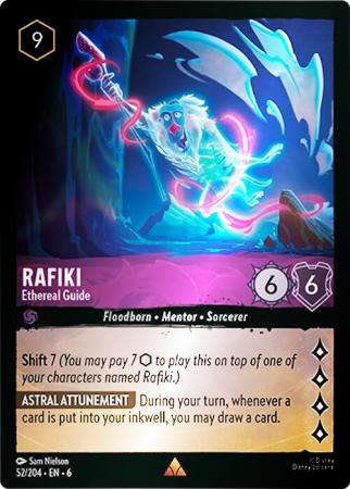 Rafiki - Ethereal Guide - 52/204 - Rare Cold Foil