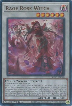 Rage Rose Witch (DOOD-EN040) - Doom of Dimensions Ultra Rare 1st Edition
