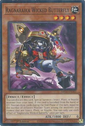 Ragnaraika Wicked Butterfly (MP25-EN382) - 2025 Mega-Pack Common / Short Print 1st Edition