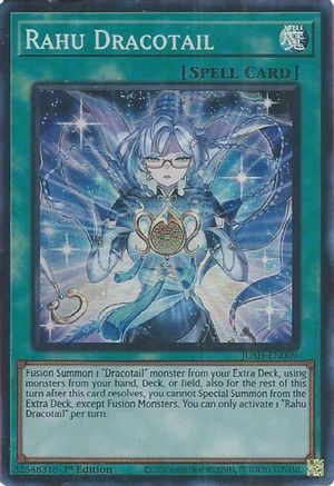 Rahu Dracotail (JUSH-EN009) - Justice Hunters Super Rare 1st Edition