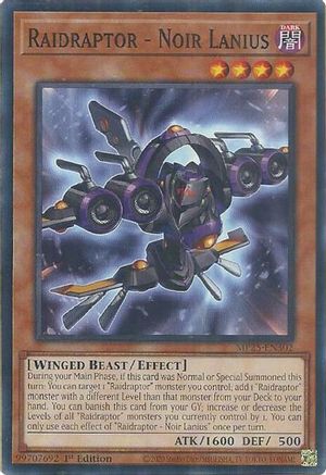 Raidraptor - Noir Lanius (MP25-EN302) - 2025 Mega-Pack Common / Short Print 1st Edition