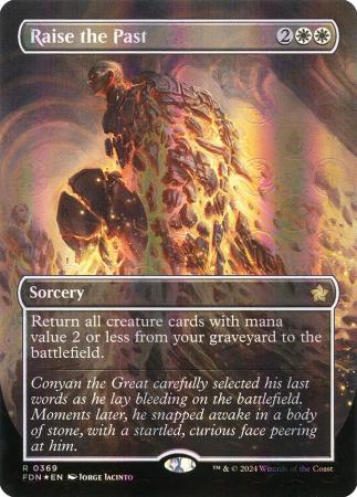 Raise the Past (Borderless) (Mana Foil) - 0369 - Foil