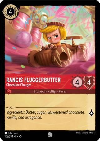 Rancis Fluggerbutter - Chocolate Charger - 108/204 - Common Cold Foil