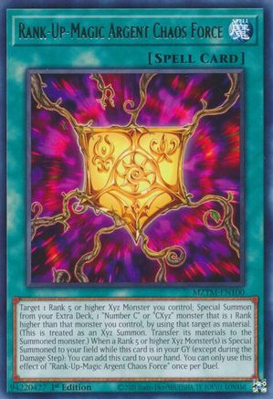 Rank-Up-Magic Argent Chaos Force (MZTM-EN100) - Maze of the Master Rare 1st Edition