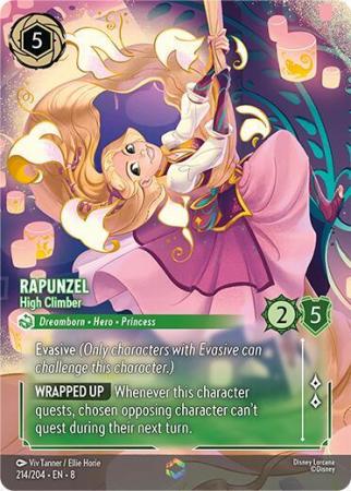 Rapunzel - High Climber (Alternate Art) - 214/204 - Enchanted Holofoil