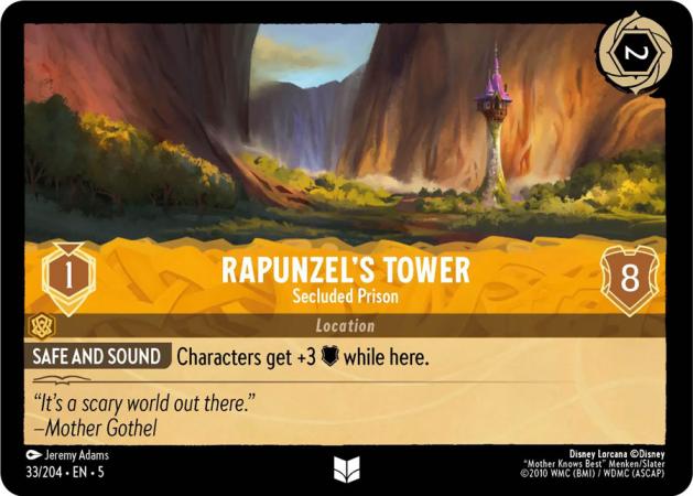 Rapunzel's Tower - Secluded Prison - 033/204 - Uncommon Cold Foil