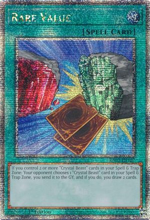 Rare Value (Quarter Century Secret Rare) (RA03-EN182) - Quarter Century Bonanza Quarter Century Secret Rare 1st Edition