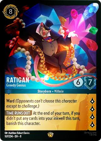 Ratigan - Greedy Genius - 167/204 - Legendary Cold Foil
