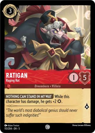 Ratigan - Raging Rat - 113/204 - Common Cold Foil