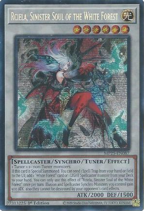 Rciela, Sinister Soul of the White Forest (MP25-EN087) - 2025 Mega-Pack Prismatic Secret Rare 1st Edition