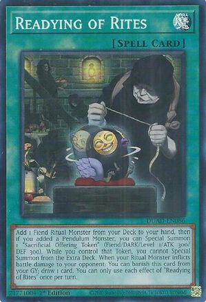 Readying of Rites (DUAD-EN086) - Duelist's Advance Super Rare 1st Edition