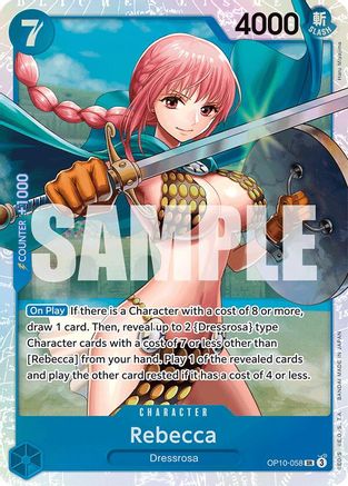 Rebecca - OP10-058 - Super Rare Foil