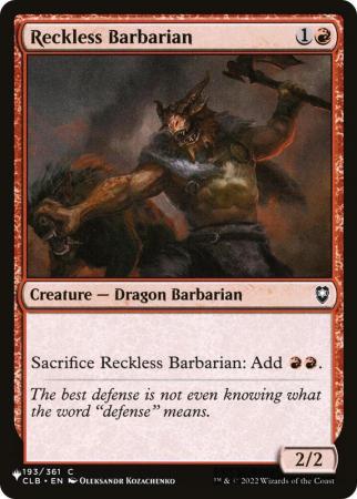 Reckless Barbarian - 193