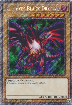 Red-Eyes Black Dragon (4th Art) (Platinum Secret Rare) (RA04-EN109) - Quarter Century Stampede Platinum Secret Rare 1st Edition