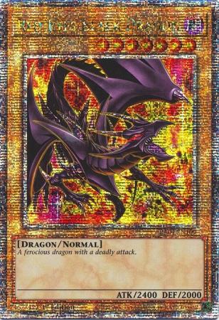 Red-Eyes Black Dragon (8th Art) (Quarter Century Secret Rare) (RA04-EN109) - Quarter Century Stampede Quarter Century Secret Rare 1st Edition