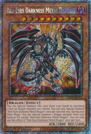 Red-Eyes Darkness Metal Dragon (Platinum Secret Rare) (RA03-EN212) - Quarter Century Bonanza Platinum Secret Rare 1st Edition