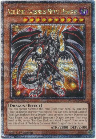 Red-Eyes Darkness Metal Dragon (Quarter Century Secret Rare) (RA03-EN212) - Quarter Century Bonanza Quarter Century Secret Rare 1st Edition
