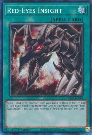 Red-Eyes Insight (PCR) (RA03-EN061) - Quarter Century Bonanza Prismatic Collector's Rare 1st Edition