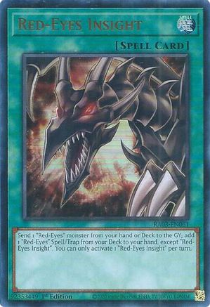 Red-Eyes Insight (UR) (RA03-EN061) - Quarter Century Bonanza Ultra Rare 1st Edition