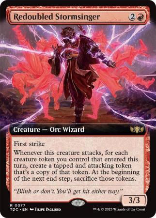 Redoubled Stormsinger (Extended Art) - 0077