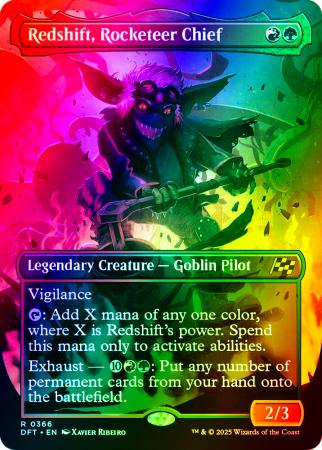 Redshift, Rocketeer Chief (Borderless) - 0366 - Foil