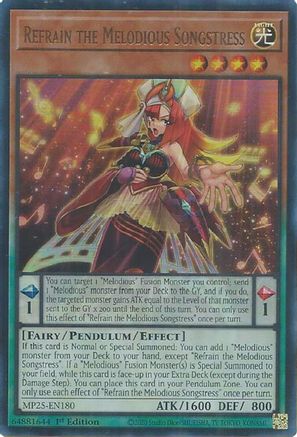 Refrain the Melodious Songstress (MP25-EN180) - 2025 Mega-Pack Ultra Rare 1st Edition