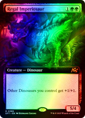 Regal Imperiosaur (Extended Art) - 0389 - Foil