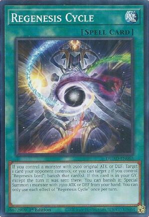 Regenesis Cycle (DUAD-EN063) - Duelist's Advance Common / Short Print 1st Edition