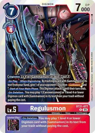 Regulusmon - BT21-077 R - Rare